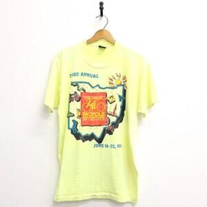 Vintage The Great Ohio Bicycle Adventure 1991 T Shirt XL